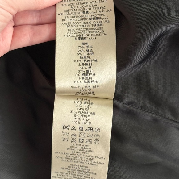 Authentic Burberry Brit Rushfield Rushmore Rushworth Wool Trench Coat, Size 10 - Picture 15 of 16